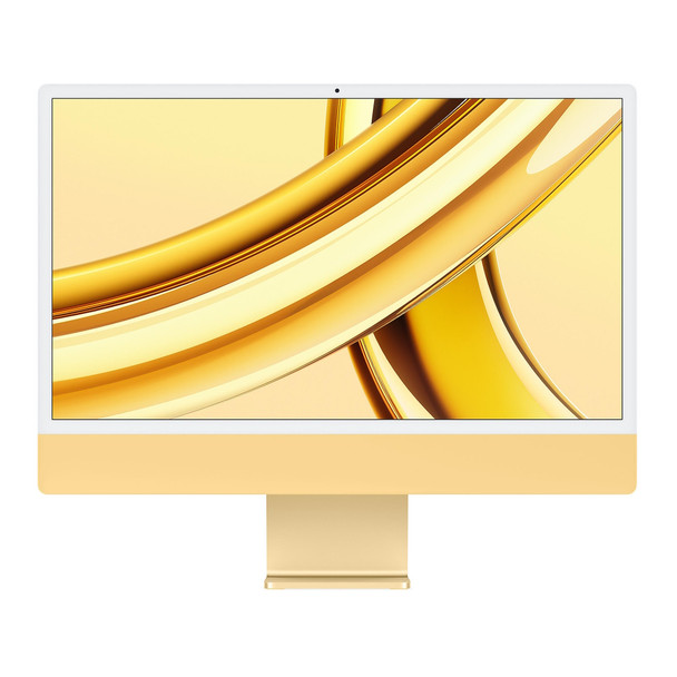 New Open Box - iMac (2023) 24-Inch - 10 GPU - Yellow - 4.05Ghz 8-Core M3 - 8 GB Memory - 256 GB SSD - MQRL3LL/A