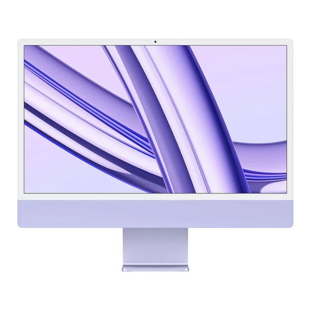 New Open Box - iMac (2023) 24-Inch - 10 GPU - Purple - 4.05Ghz 8-Core M3 - 16 GB Memory - 256 GB SSD - MQRV3LL/A