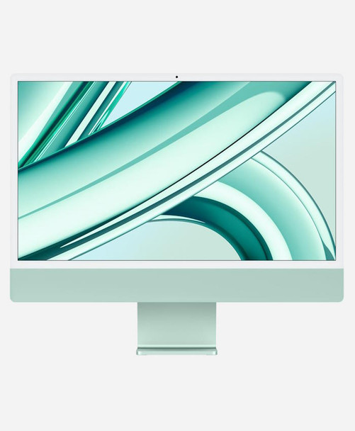 Refurbished Apple iMac 24 Green (2023 4port) Front Refurbished Apple iMac 24 Green (2023 4port) Front