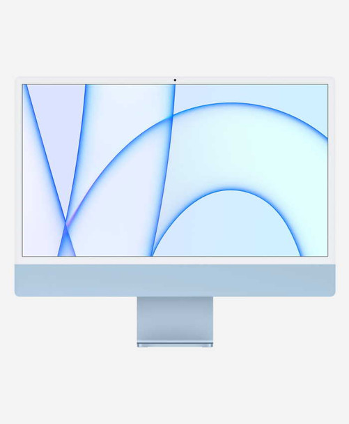 Refurbished Apple iMac 24 Blue (2021 4port) Front