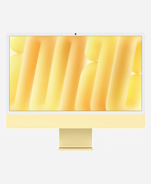 Refurbished Apple iMac 24 yellow (2024 4port) Front
