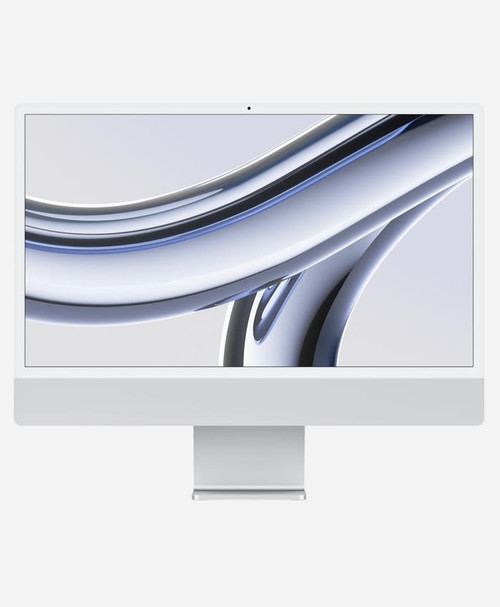 New iMac 24-inch (Retina 4.5K 10GPU, Silver) 4.05Ghz 8-Core M3 (2023) 8GB  Memory 256GB Flash HD. - Apple MQRJ3LL/A