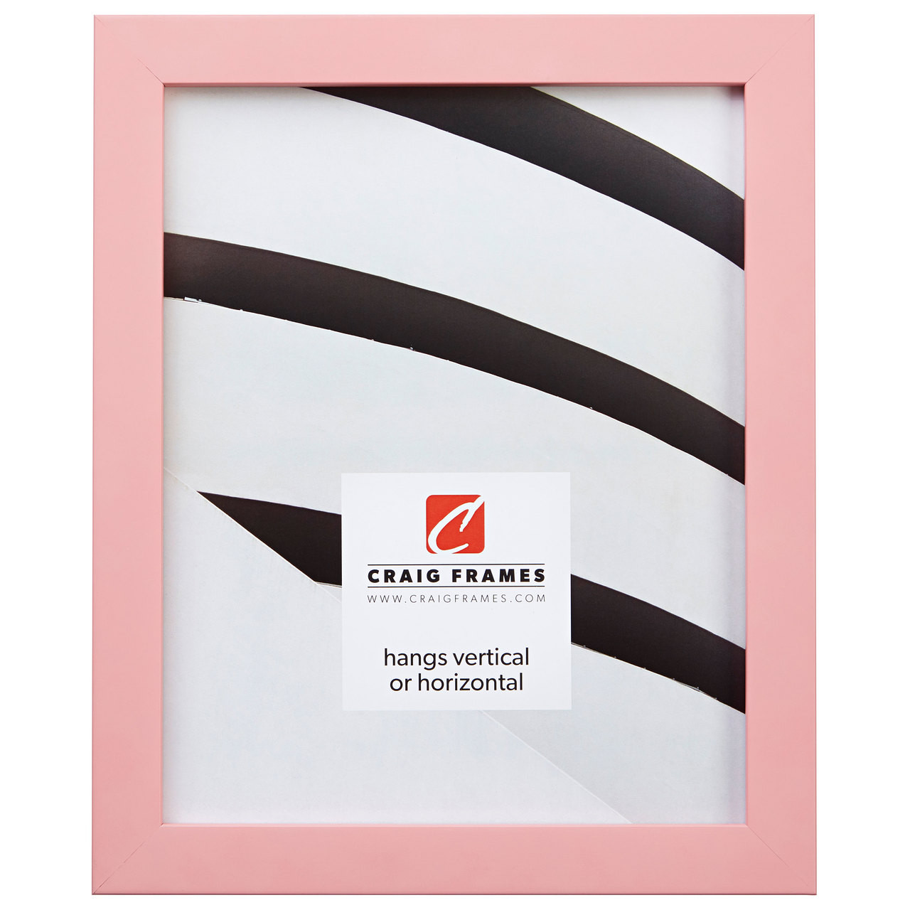 Craig Frames 0.875" Confetti Series – Modern Raspberry Pink Solid Wood Picture Frame, Multiple Sizes