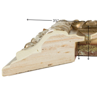 Barroco 3.125", Antique Silver Picture Frame