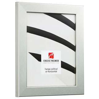 Bauhaus 125 1.25", Brushed Silver Picture Frame