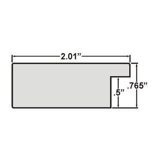Bauhaus 200 2", Barnwood Gray Picture Frame