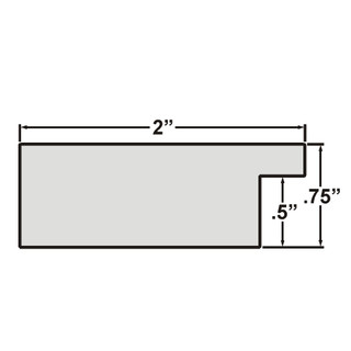Bauhaus 200 2", Textured Brown Oak Picture Frame