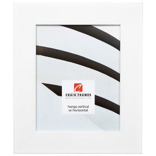 Bauhaus 200 2", White Satin Mica Picture Frame