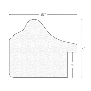 Fire & Ice 1.875", Vintage Silver Picture Frame