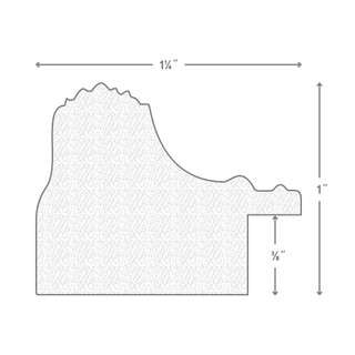 Regence 1.25", Black & Gold Picture Frame