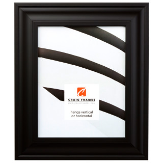 Upscale 2", Black Satin Mica Picture Frame