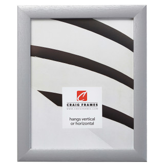 Contemporary 1", Brushed Silver Picture Frame