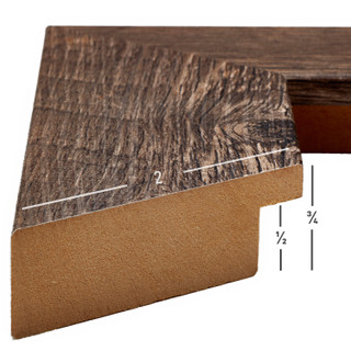 American Barn 2", Brown Oak Picture Frame