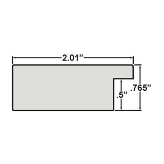 Bauhaus 200 2", Matted White Satin Mica Picture Frame