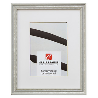 Stratton .75", Matted Antique White Picture Frame