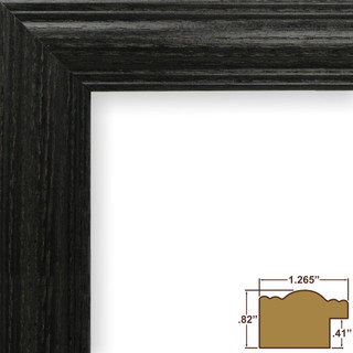 Wiltshire 440 1.25", Matted Ebony Picture Frame