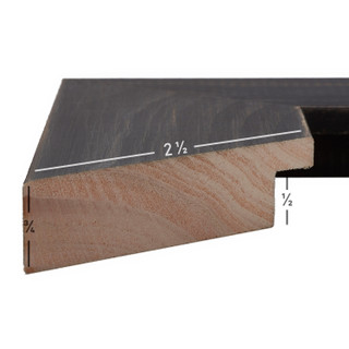 Jasper Wide 2.5", Rustic Charcoal Black Picture Frame