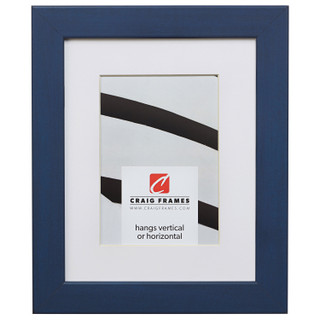 Colori 125 1.25", Blue Matted Picture Frame