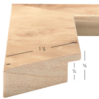 Innovations 1.5", Natural Burl Picture Frame