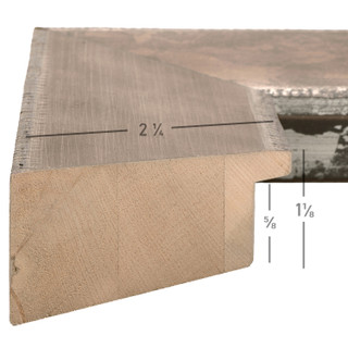 Patina 225 2.25", Distressed Silver and Black Picture Frame