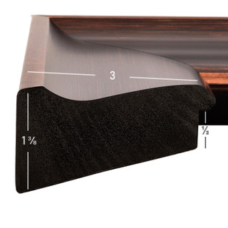 Resilience Wide 3", Matted Distressed Bronze Picture Frame