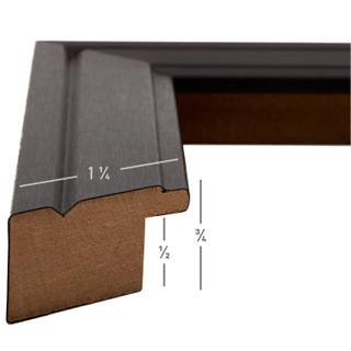 Manhattan 125 1.25", Matted Black Steel Picture Frame