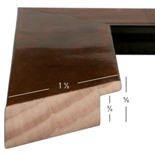 Innovations 1.5", Matted Glossy Walnut Brown Burl Picture Frame