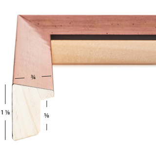 Milano .75", Rose Gold Picture Frame