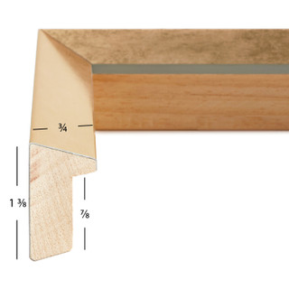 Alloy .75", Gold Picture Frame