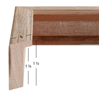 Farmhouse Essentials Tall .75", Weathered White Matted Picture Frame