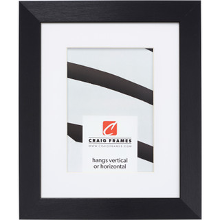 Modern Aesthetics 125 1.25", Brushed Black Matted Picture Frame