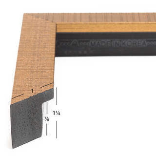 Linear 1", Aged Gold Picture Frame