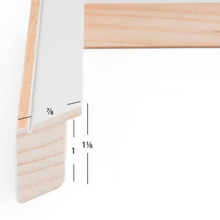 Acoustic 0.875", Classic White Picture Frame