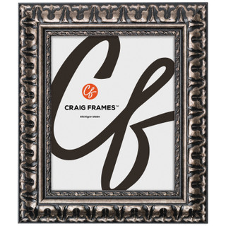 Bravado Scratched Silver Matted Picture Frame - Craig Frames