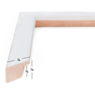 Slushie 0.75", Matted White Cherry Picture Frame