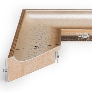 Cairo 2.375", Matted Silver Picture Frame