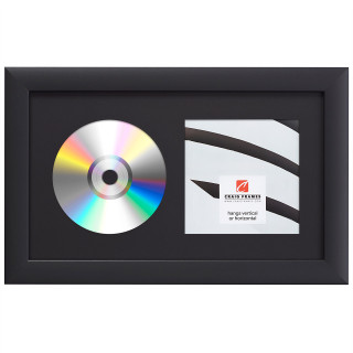 Contemporary, Gallery Black Single CD Display Frame