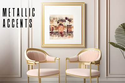 Luxe Living: Incorporating Gold Frames and Metallic Accents