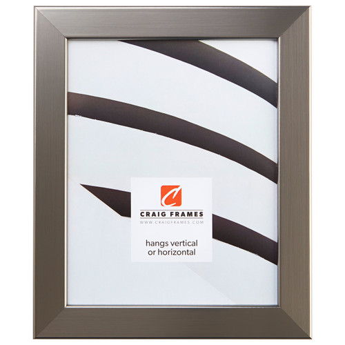 Bauhaus 125 1.25", Stainless Silver Picture Frame