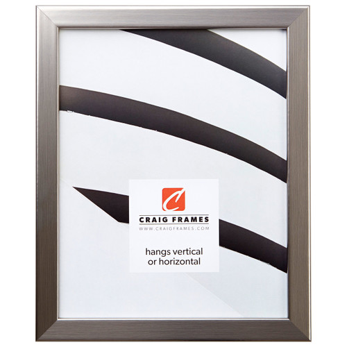 Bauhaus 0.75", Stainless Silver Picture Frame