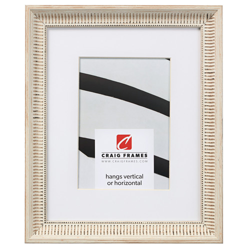 White Washed Stripe Wood Frame 4x6