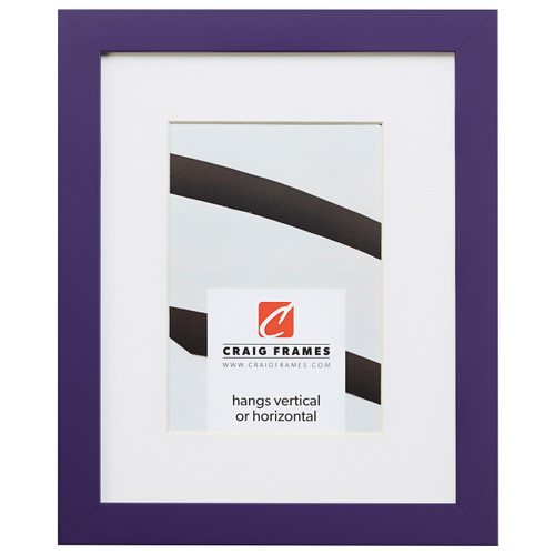 Confetti .875", Matted Purple Picture Frame