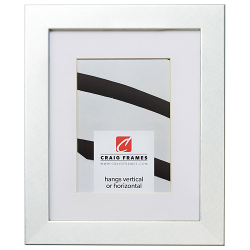 Bauhaus 125 1.25", Matted Brushed Silver Picture Frame