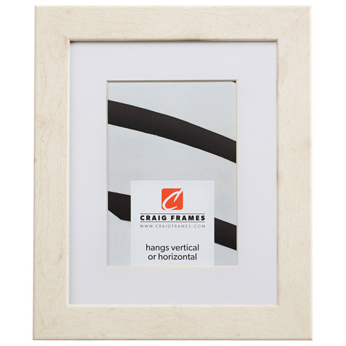 Bauhaus 125 1.25", White Pine Matted Picture Frame