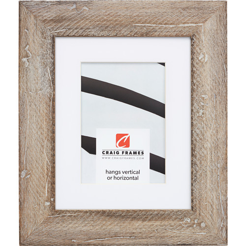 Hatteras Matted Boho Rustic Beachwood Picture Frame - Craig Frames