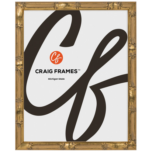 Vintage Bamboo .625", Champagne Gold Picture Frame
