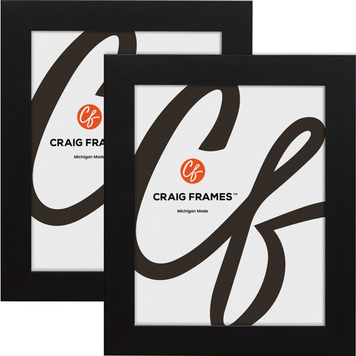 Bauhaus 125 1.25", Mystic Satin Black Picture Frame Set: 2 or 4 Piece Set