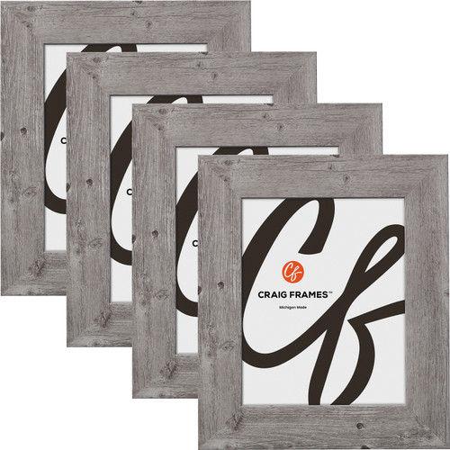 American Barn 2", Light Gray Oak Picture Frame - 4 Piece Set