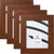 Bauhaus 200 2", Dark Walnut Picture Frames - 4 Piece Set Bauhaus 200 2", Dark Walnut Picture Frames - 4 Piece Set