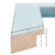 Jasper 1.5", Sky Blue Weathered Picture Frame Jasper 1.5", Sky Blue Weathered Picture Frame